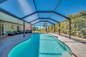 Private heated pool vacation rental