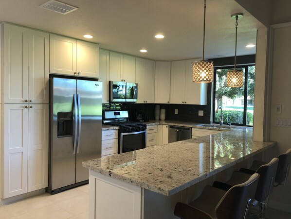 Open concept kitchen 