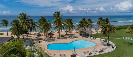 Our Private Pool, Beach and Beach Shack. Excellent food and drinks.