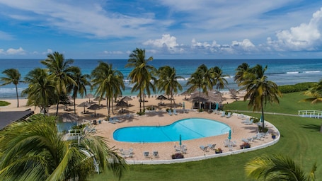 Our Private Pool, Beach and Beach Shack. Excellent food and drinks.