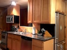 newly remodeled stainless kitchen & granite countertops-micro,range,dw&fridge