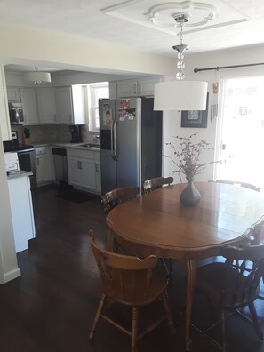 Dining room off living room