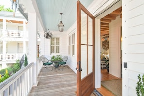 This listing features TWO private porches to enjoy Charleston's great weather