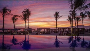 Evening beach view
