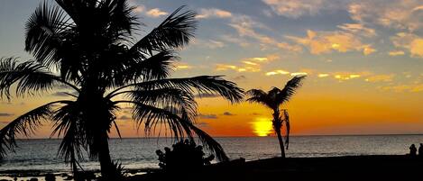 Sunset at our beach