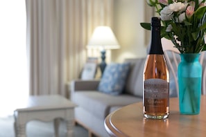 Complimentary wine, a thoughtful touch to enhance your experience.