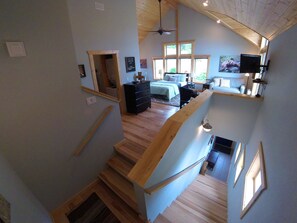 Stair entrance into studio