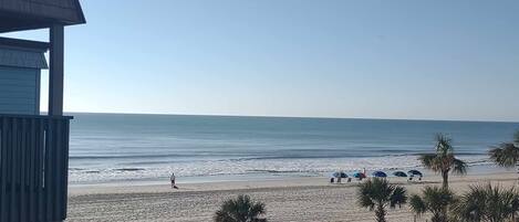 Beach view from balcony