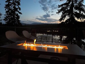 New fire table to enjoy cooler evenings