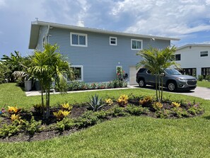 Fresh landscaping. It will look even better when you stay.