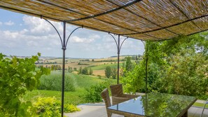 Outdoor dining area