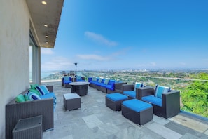 Private Patio | Outdoor Furnishings | Fire Pit | Heat Lamps