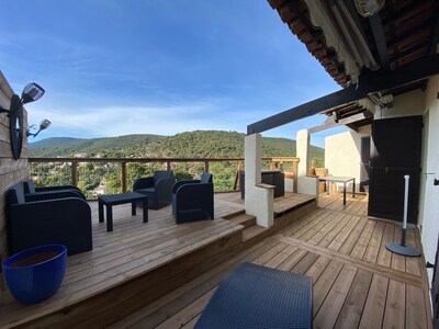 F3 of 52m ² terrace 20m ² swimming pool, Golf st tropez, the cross Valmer, 6couchages