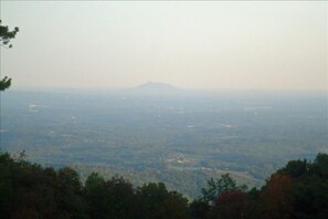 View of Pilot Mountain, North Carolina located 40+ miles away, taken nearby.