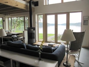 This is what you see when you enter the cottage from the road side
