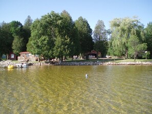 Huge lot with 210' on the water