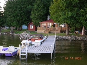 Guest cottage on the left