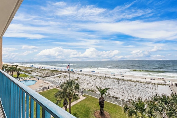 Surf Side Shores 1402 Balcony with Gulf views