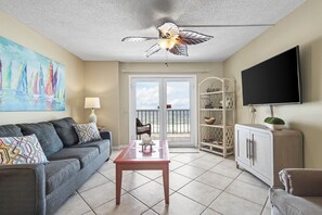 Surf Side Shores 1402 Living area with Gulf views