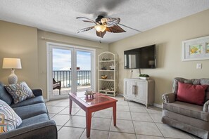 Surf Side Shores 1402 Living area with Gulf views