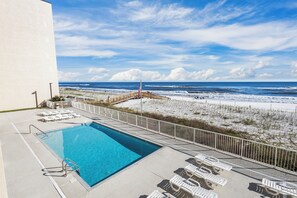 Tropical Winds 104 Pool & gulf view from the balcony