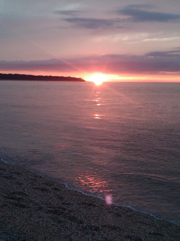 Views from the private beach and picnic area.