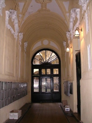 Main entrance of the building