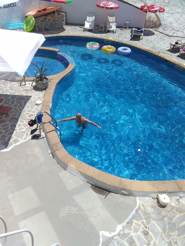 View of Glarus Pool from Avalon Balcony