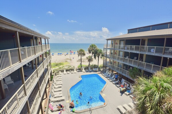 View of Pool and Gulf