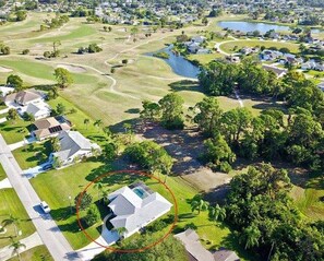 Ariel View with Palms GC in back
