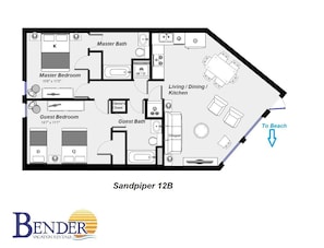 Floor Plan for Sandpiper 12B