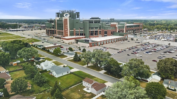 Aerial of Lambeau from Pack Shack 3!