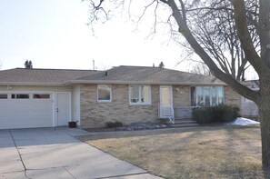 Front view of the house