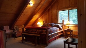 Upstairs Loft Bedroom with attached bath