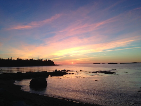 Watch the sunrise from the front yard.