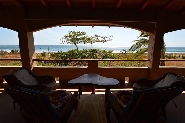 Oceanfront view from terrace