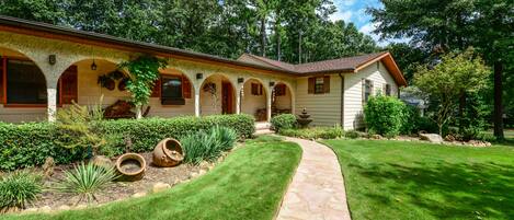 Front of house - large covered porch