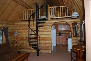 Living Room and loft bedroom