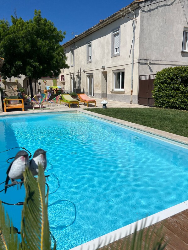La piscine 9x4 fond plat 140cm