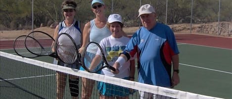 Welcome to Casita Del Sol, bring your racket, or borrow ours! Fun in the AZ sun!