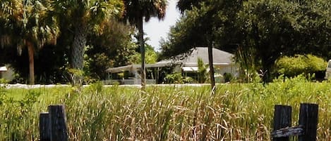 Our vacation cottage as seen from the St. Sebastian River