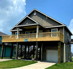 Front with new decking.