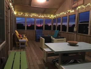Beautiful sunset from this amazing porch