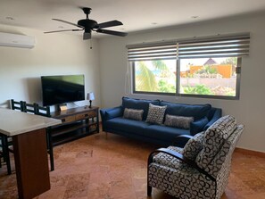 Living area with TV