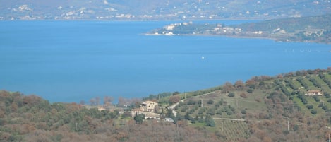 Panorama from the south with house in foreground.