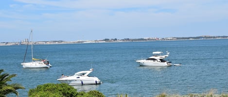 Beach view from the garden