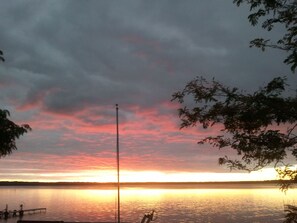 sunset from the deck