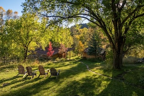 Waiting for you all to sit back and relax out in front of the Main Cabin.