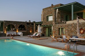 Enjoy memorable evenings by the pool. For larger groups  also book Villa Martha