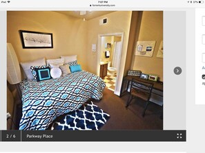 Private bedroom and bath
